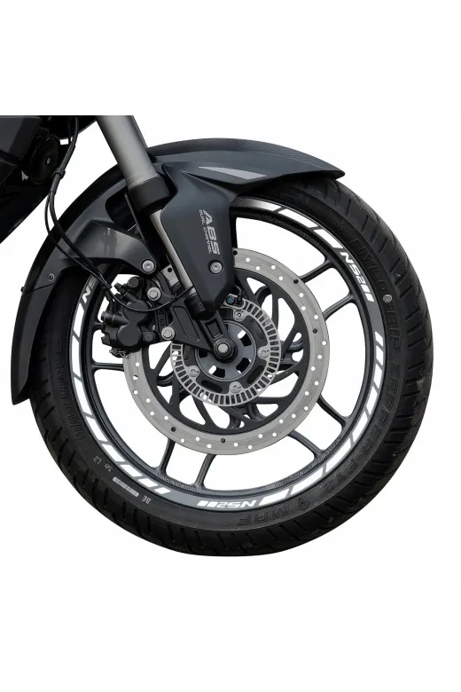 GP KOMPOZİT 8683816022422 Bajaj Pulsar Ns 200 2011-2024 Uyumlu Jant Şeridi Reflektif Gri