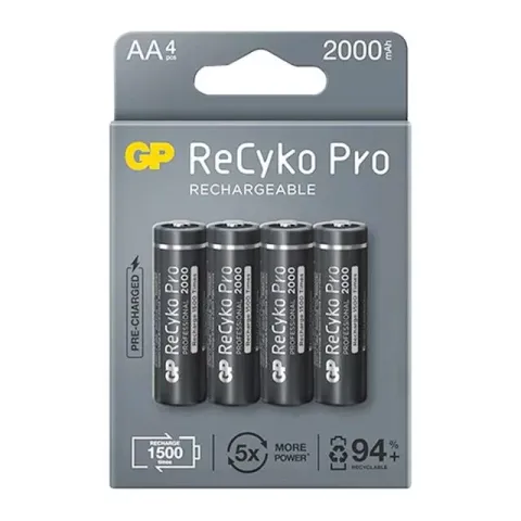 Gp Recyko Pro Aa 2000 Mah Şarjlı 4'lü Pil