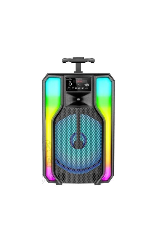 Greatnice 8" Karaoke Mikrofon Hediyeli Bluetooth Hoparlör Led Işıklı Taşınabilir Kablosuz Speaker Gts-1958