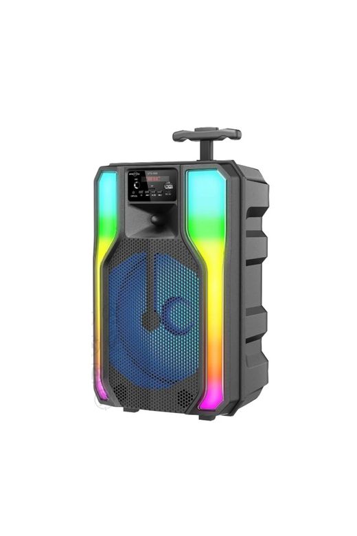 Greatnice 8" Karaoke Mikrofon Hediyeli Bluetooth Hoparlör Led Işıklı Taşınabilir Kablosuz Speaker Gts-1958