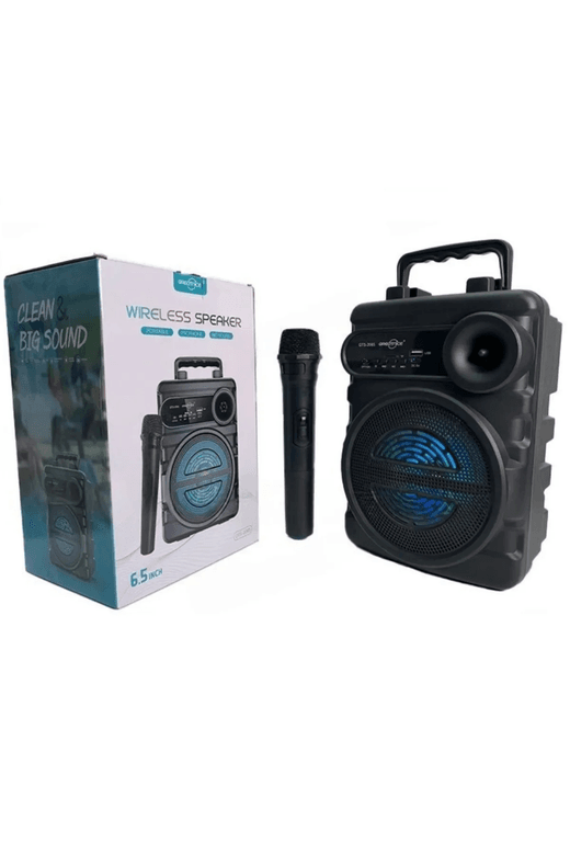 Greatnice Gts-2065 Kablosuz Mikrofonlu Işıklı Bluetooth Speaker Hoparlör