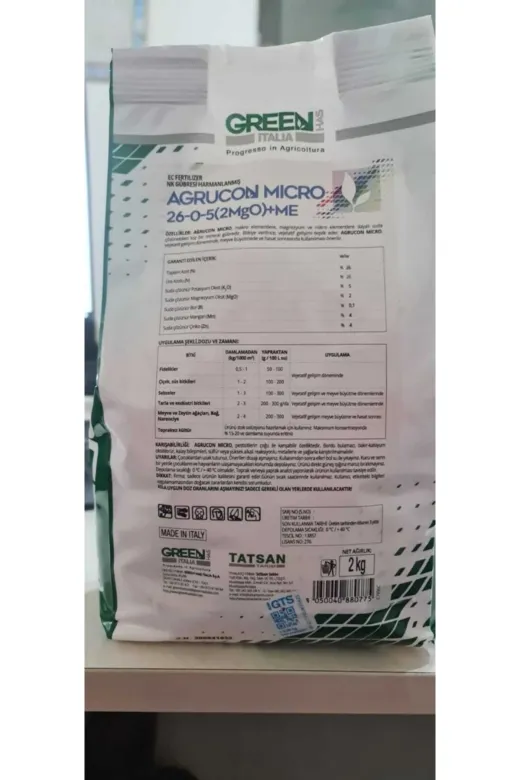 Green 761342312601 Agrucon Mıcro 26-0-5 (2Mgo) Me (2 Kg)