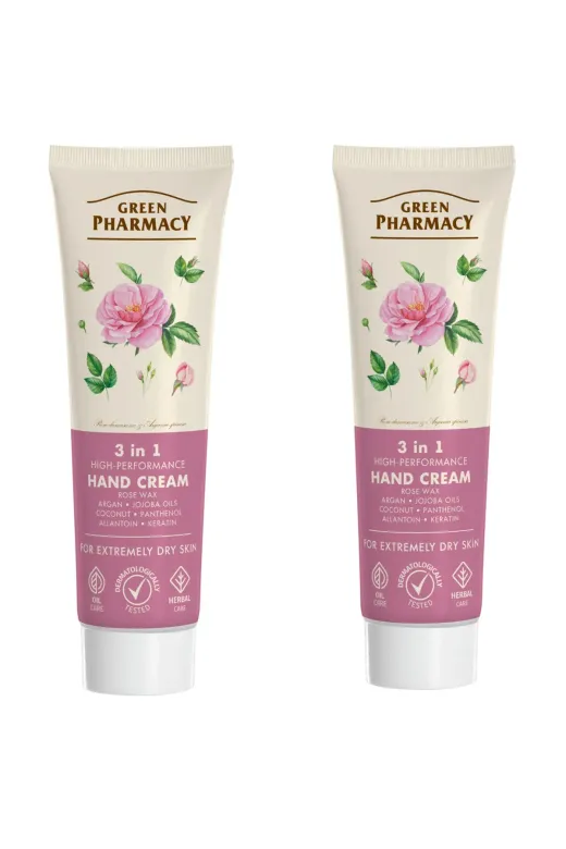 Green Pharmacy Green Pharmacy Nemlendirici Ve Koruyucu 3 In 1 El Ve Tırnak Bakım Kremi 2 X 100Ml