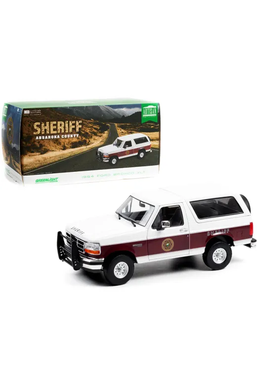 Greenlight Collectibles bronko-01 Artisan 1:18 – 1994 Ford Bronco Xlt Sheriff – Absaroka County (Longmire/netflix)