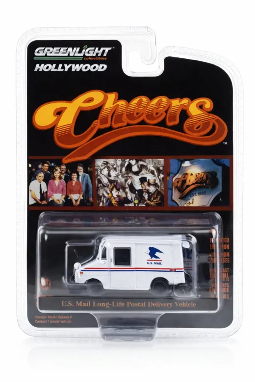 Greenlight Collectibles cheers64 1:64 Cheers U.s. Mail Postal Delivery Van Hollywood Koleksiyon Model