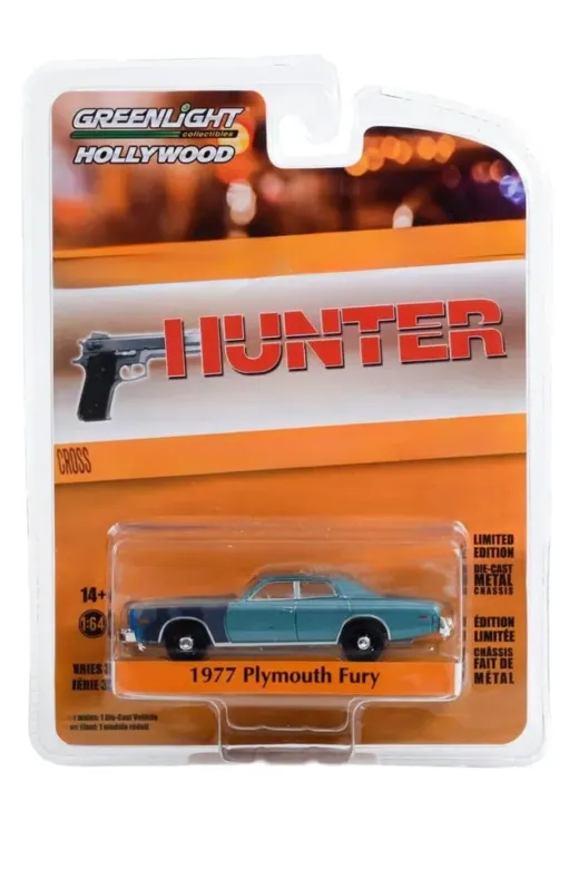 Greenlight Collectibles hunter64 Hollywood – Hunter 1977 Plymouth Fury 1:64 Diecast Model