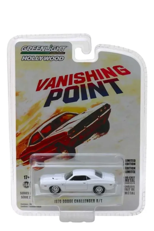 Greenlight P28643S6798 1:64 Vanishing Point (1971) - 1970 Dodge Challenger R/t Solid Pack