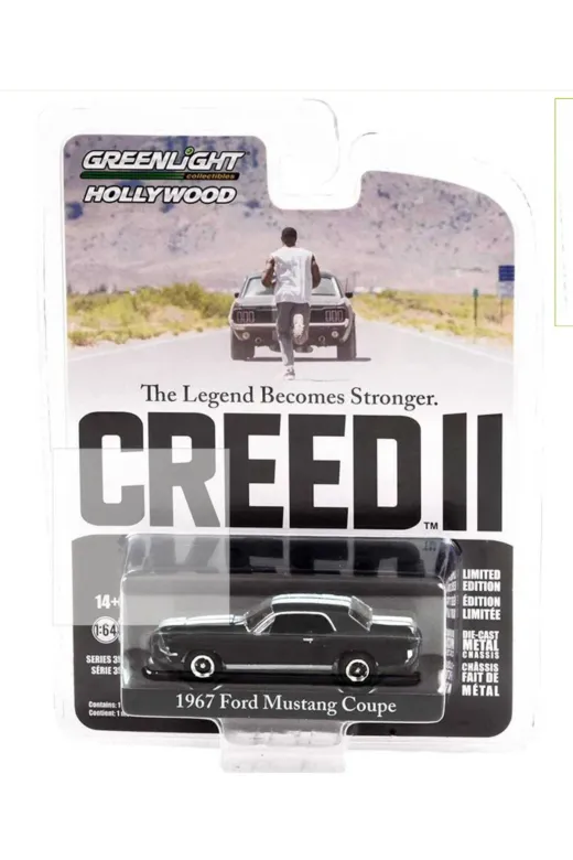 Greenlight TYC6132CBA3973EE693452B04 1:64 Creed Ii - 1967 Ford Masteng Coupe Koleksiyon Model Araba