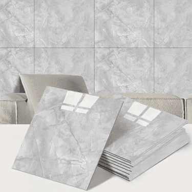 Gri Mermer Desen Duvar Sticker (30x30)