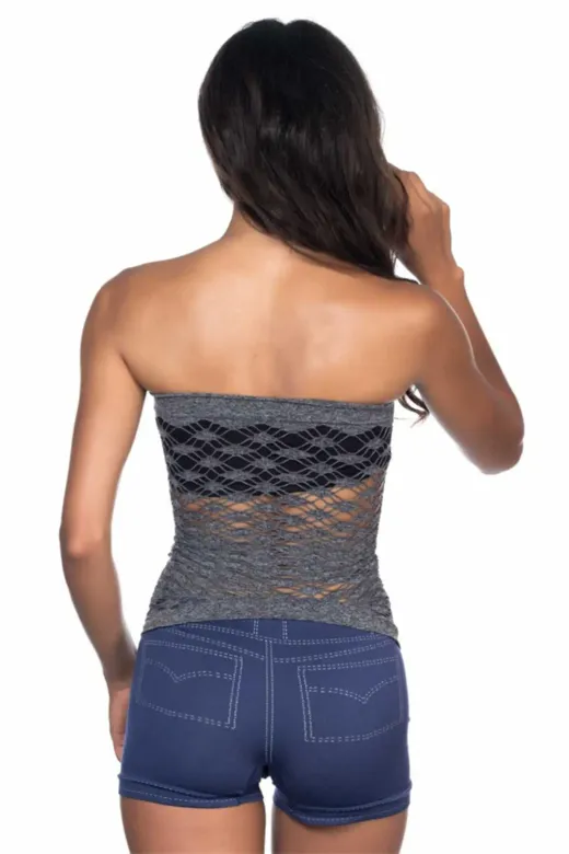 Gri MI Emay 5034 Büstiyer Atlet Korse