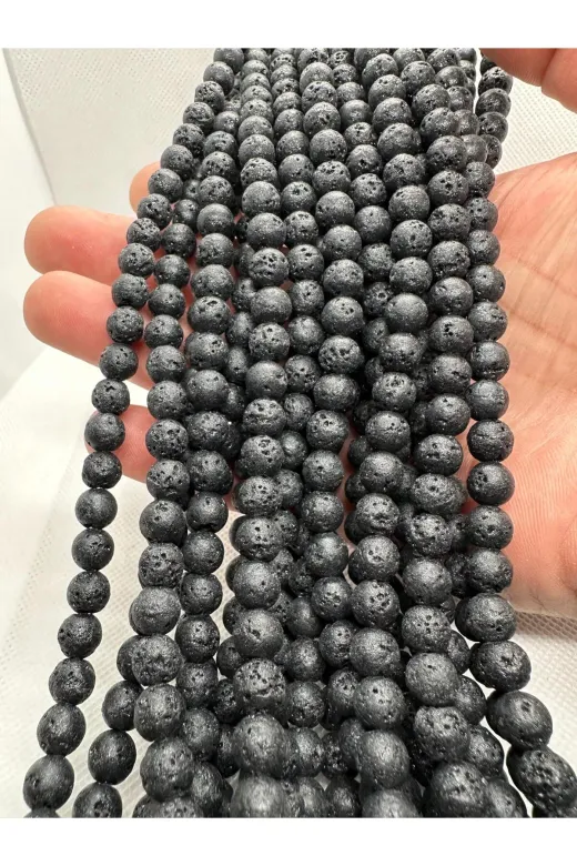 grs oyuncak SIRALI Dizi Doğaltaş Lav Taşi 8Mm 1 Dizi