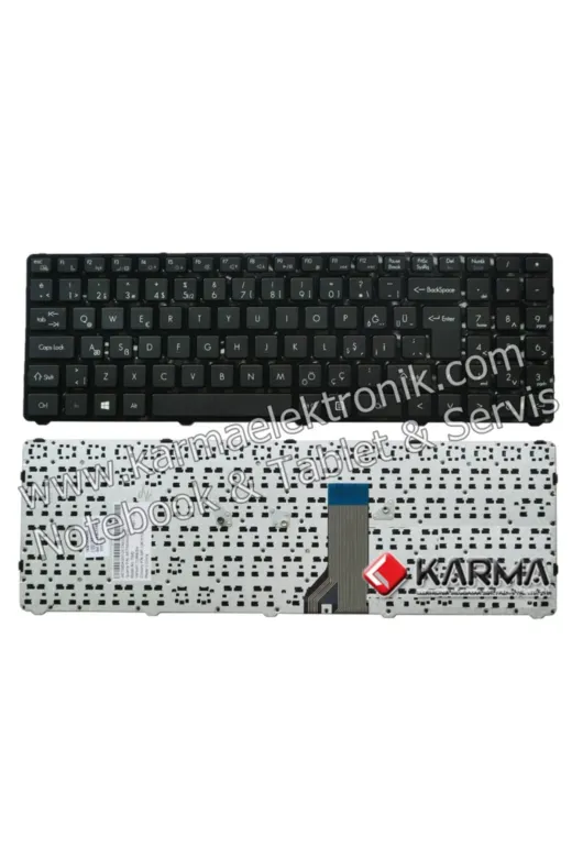 Grundig NK-KR30101.V1-,,-EK44 Mp-12K76Tq-9202 Notebook Klavyesi - Tuş Takımı / Siyah -Tr