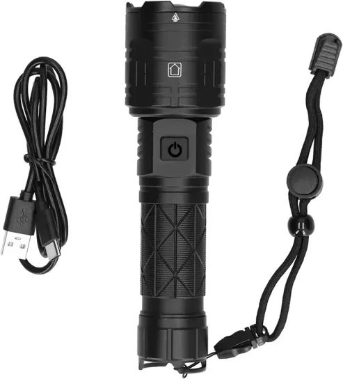 Güçlü Led El Feneri 3000 Lümen 5 Mod