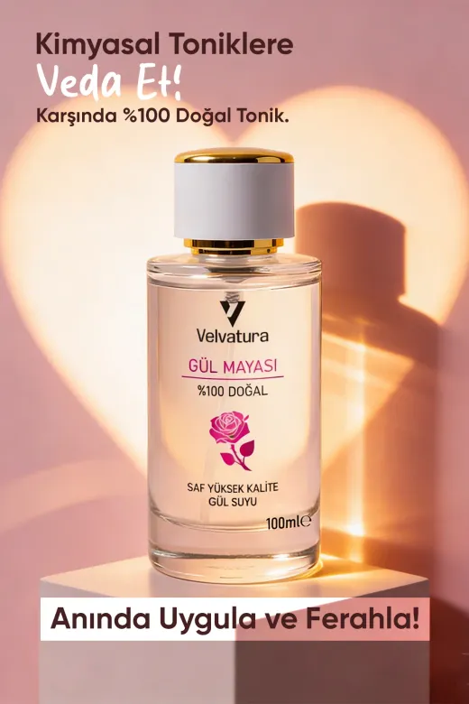 Gül Mayası %100 Doğal Aydınlatıcı Ve Gözenek Sıkılaştırıcı Saf Gül Suyu Arındırıcı Tonik 100 ml