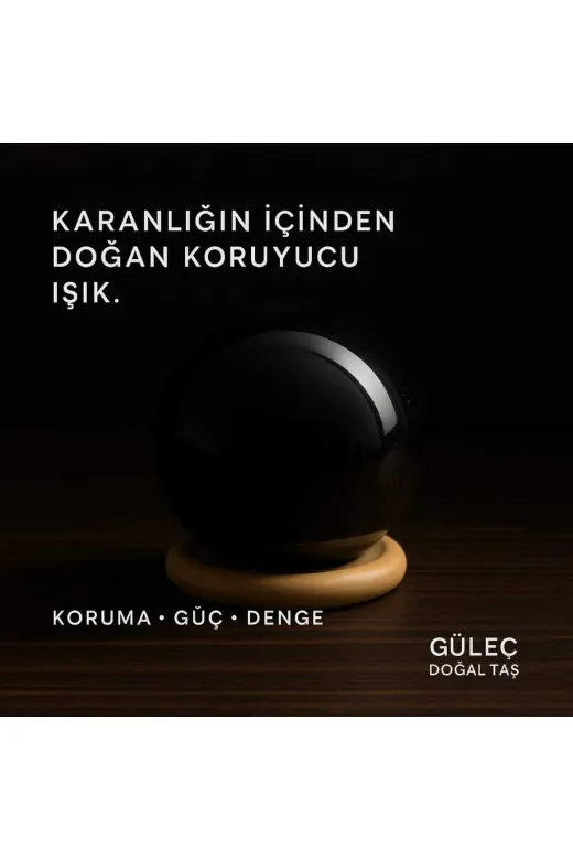 güleçdoğaltaş 76obsidyenküre Doğal Obsidyen Küre – 5 Cm Çapında (Koruyucu Enerji Taşı)