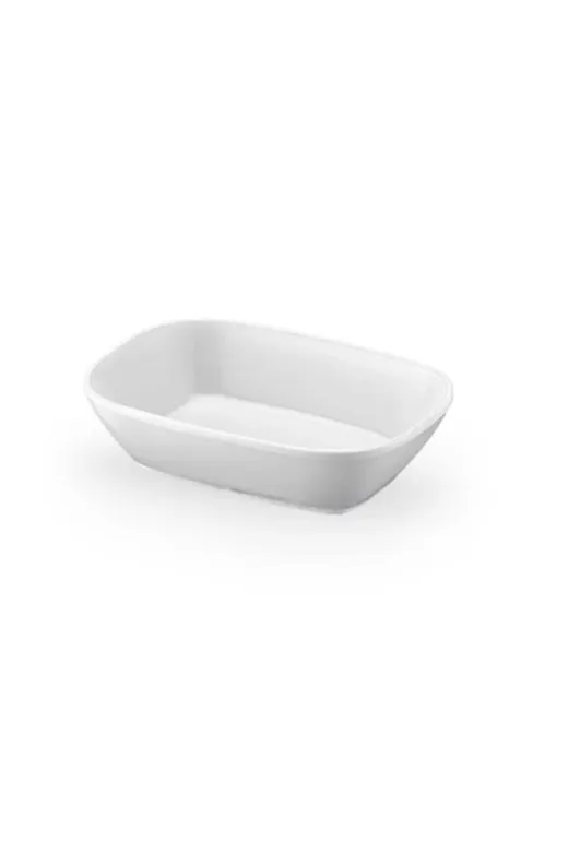 Gültaş 130 Beyaz  No:2 Melamin Kayık Tabak 6 Lı 17X12 Cm Kahvaltılık Kırılmaz Tabak