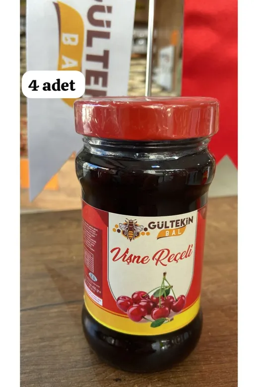 GÜLTEKİN BAL 3456 Vişne Reçeli 400 Gram *4 = 1600 Gram