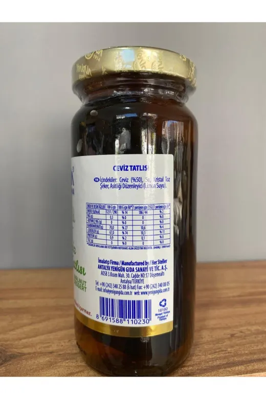 GÜLTEKİN BAL KLJCNJCDI Yenigün Ceviz Tatlisi 290 Gr