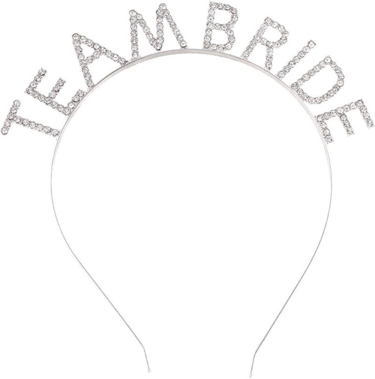 Gümüş Kaplama Kristal Taşlı Team Bride Taç