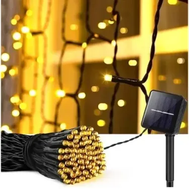 Güneş Enerjili 100 Led Bahçe Işığı 11 Metre Uzunluk