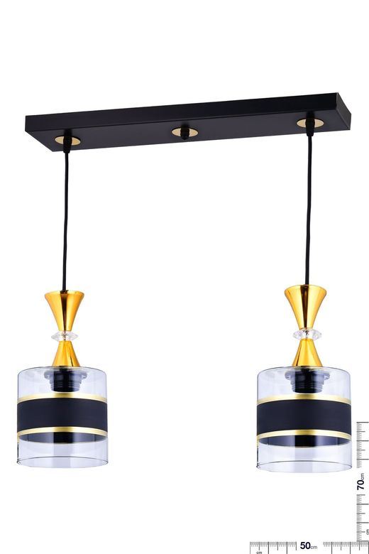 Gunkes 553//- 553//2'li Damla Sıralı Eskitme Modern Sarkıt Mutfak Oturma Odası Salon
