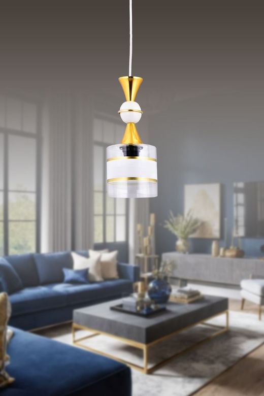 Gunkes 554/-- 554/ Beyaz Tek 'li Sarkıt Avize