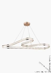 Gunkes 6307 Çember Gold Avize  Gd-Cr