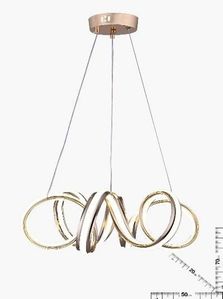 Gunkes 6310 Çember Gold Avize  Gd-Cr
