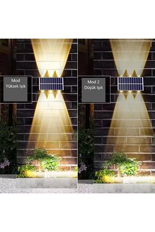 Gunkes CT-8010/ Güneş Enerjili Led Aplik Ct-8010 - Solar Enerjili Bahçe Aydınlatma