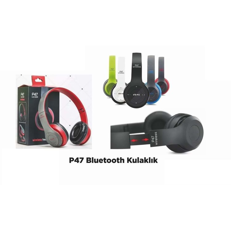 Gunkes P47P47 P47 Katlanabilir Bluetooth Kablosuz Kulaklık -