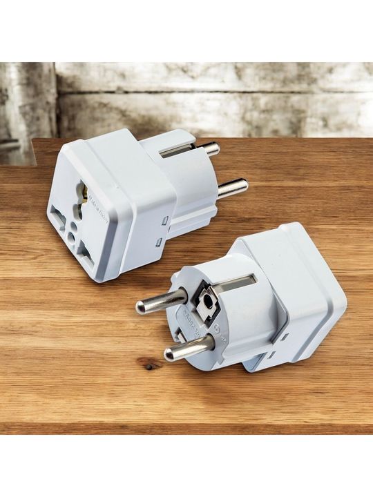 Gunkes SF4S86DE4 Seyahat Adaptörü Türk Erkek Fişli Universal Ingiliz Amerika Fişi Prizi Çevirici Priz Dönüştürücü
