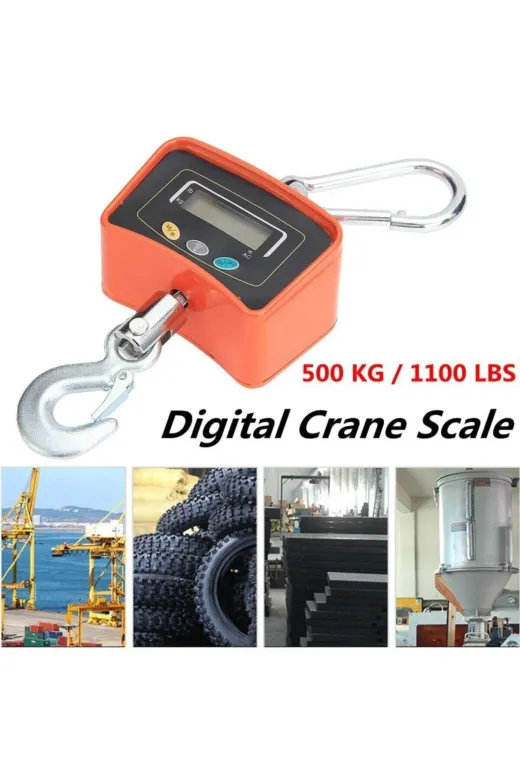 Gunkes TKNLN500KgVinc 500 Kg Vinç Çelik Baskülü / Askılı / Çengelli Vinç Kantarı