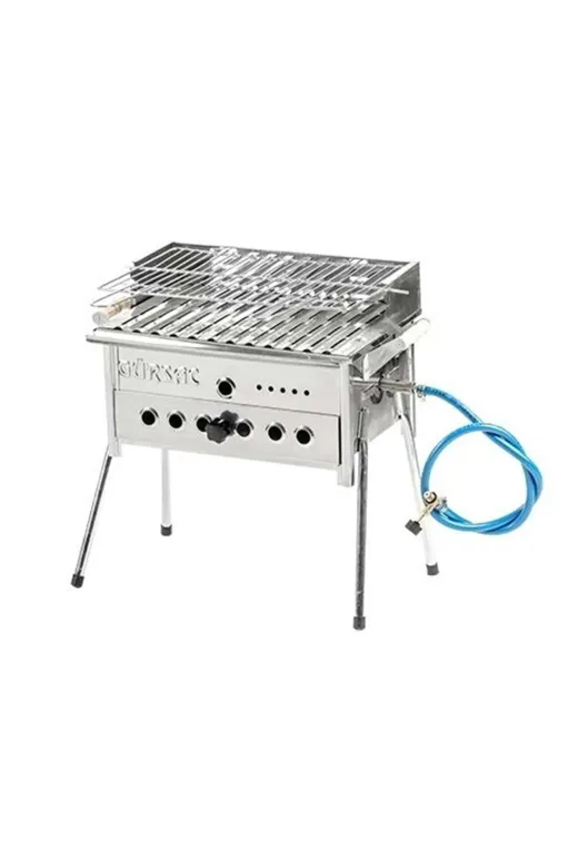 Gürsac G104 Gürsaç Tüplü Mangal Seti Pervazlı Kademeli Çift Izgaralı 35*45Cm Kod 104