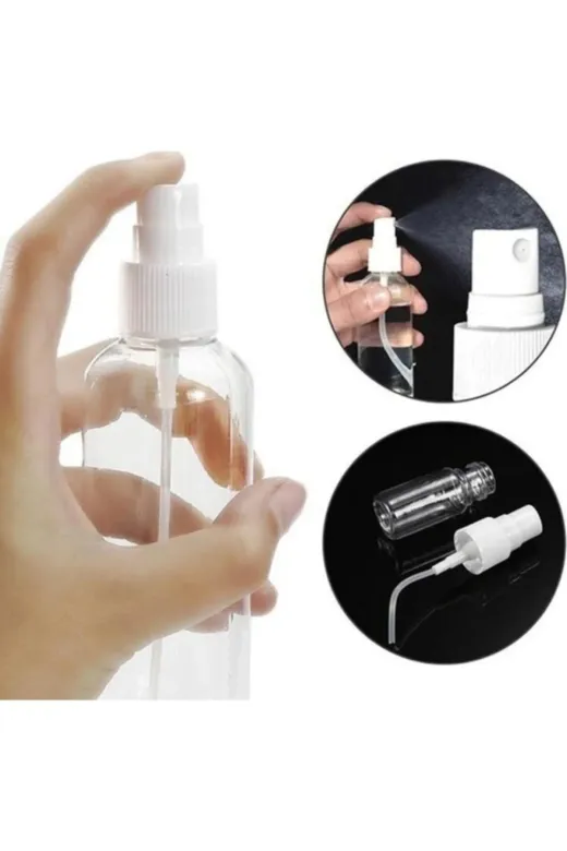Güvenç Ambalaj T84GHP9 Spreyli Kolonya Dezenfektan Pet Şişe 100Ml X 10Adet