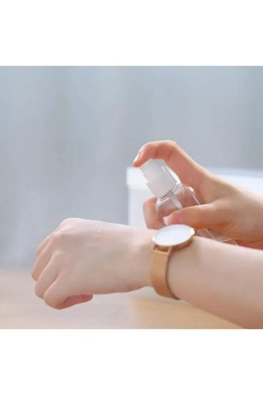 Güvenç Ambalaj T84GHP9 Spreyli Kolonya Dezenfektan Pet Şişe 100Ml X 10Adet