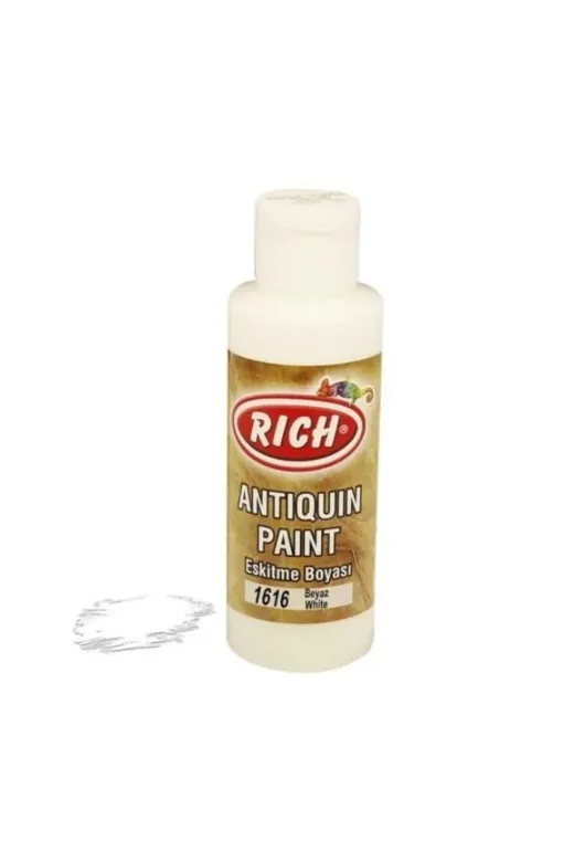 Hafk HFK-MMEY018682374030450 Mey İthalat® Rich 1616 Beyaz 120 Ml Eskitme Ahşap Boyası