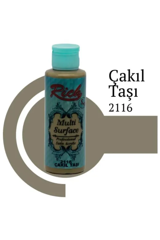 Hafk HFK-MMEY018682374037640 Mey İthalat® Rich Multi Surface 2116 Çakıl Taşı Akrilik Boya 120 Cc