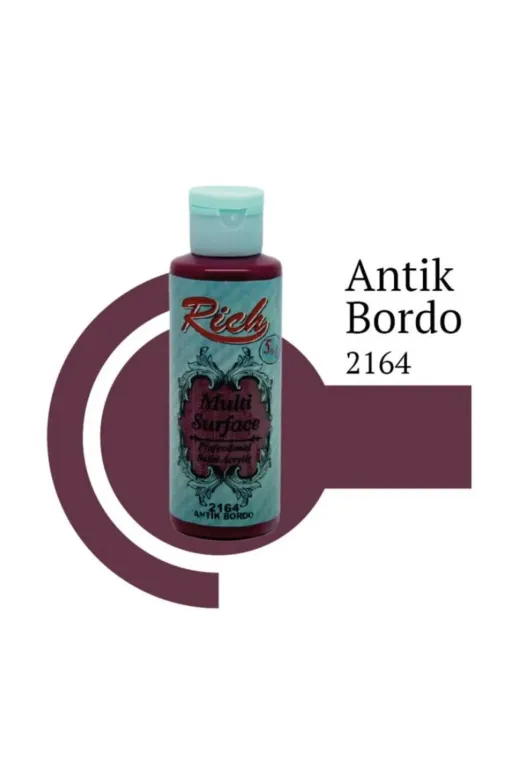 Hafk HFK-MMEY018682374037824 Mey İthalat® Rich Multi Surface 2164 Antik Bordo Akrilik Boya 120 Cc