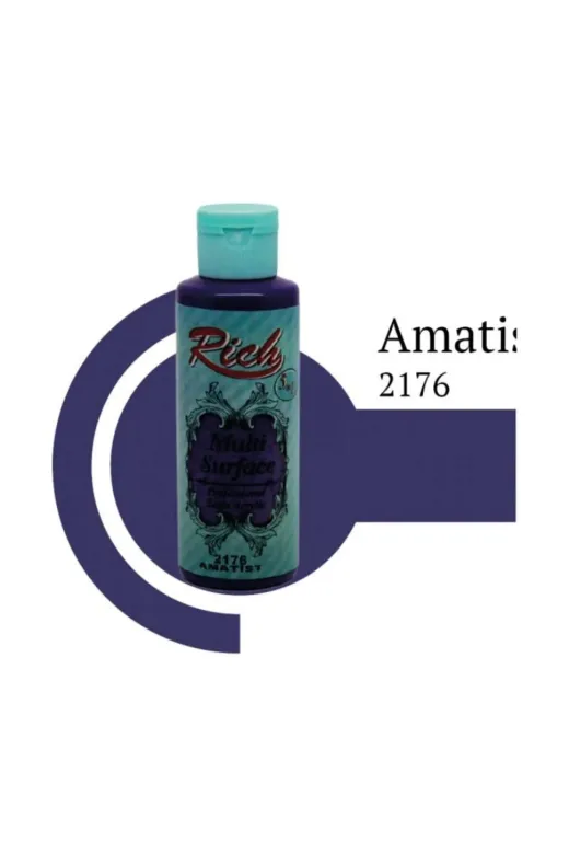 Hafk HFK-MMEY018682374037879 Mey İthalat® Rich Multi Surface 2176 Amatist Akrilik Boya 120 Cc
