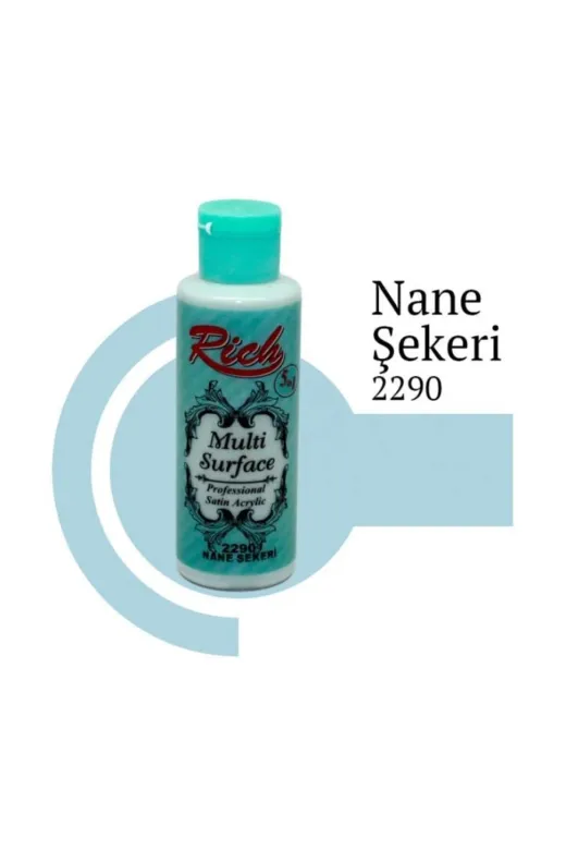 Hafk HFK-MMEY018682374038401 Mey İthalat® Rich Multi Surface 2290 Nane Şekeri Akrilik Boya 120 Cc