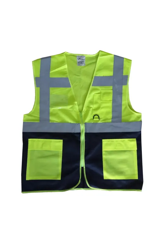 Hafk HFK-MMEY019996670025980 Mey İthalat® Yönetici İkaz Yeleği Sarı/lacivert Xl Beden