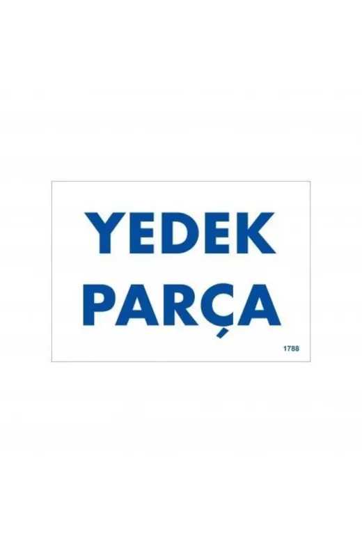 Hafk HFK-MMEY019996670625784 Mey İthalat® Yedek Parça Uyarı Levhası 17,5X25 Kod:1788