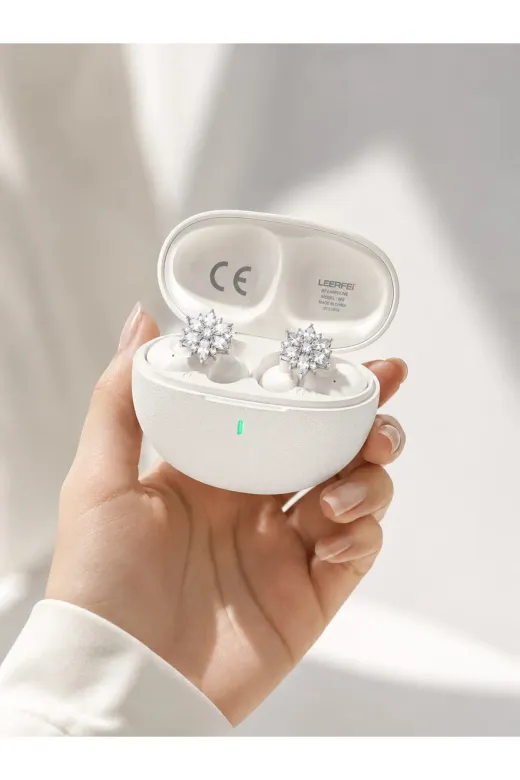 Hafk HFK-MMEYTDUCZZKPEKULAKLIK-2 Mey İthalat® Bluetooth Bağlantılı Küpeli Kablosuz Kulaklık Uzun Pil Ömrü