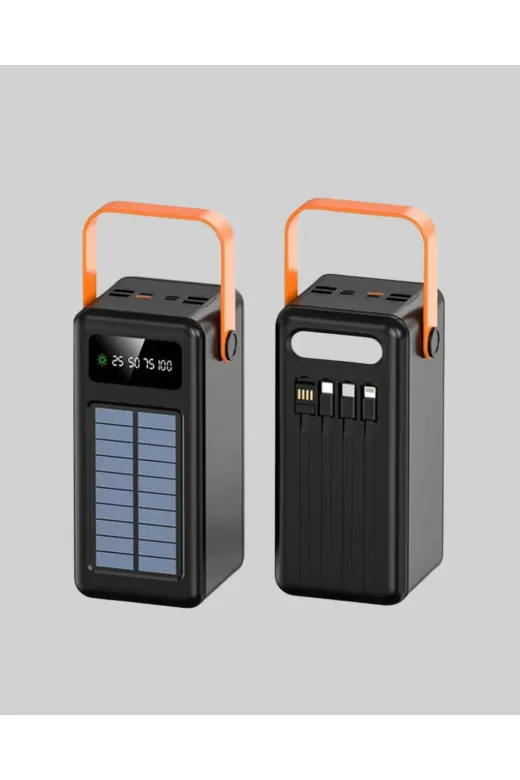 Hafk HFK-MMEYTDUCZZZ2080POWERBANK-3 Mey İthalat® 80000 Mah Yüksek Kapasiteli Powerbank Göstergeli Solar Şarj Cihazı