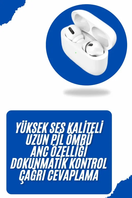 Hafk HFK-MMEYTDUCZZZARPODSPROOO3 Mey İthalat® Bluetooth Kulaklık Kulak İçi Silikonlu Stereo Yüksek Ses Kaliteli Dokunmatik