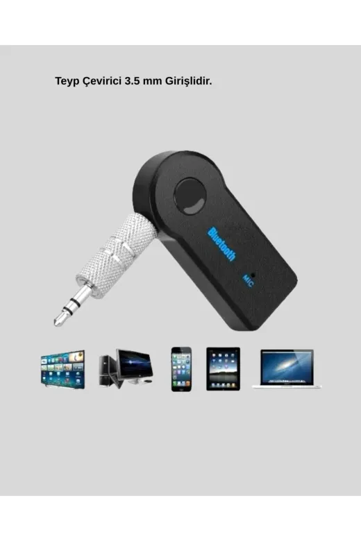 Hafk HFK-MMEYTDUCZZZAUXKTARAARJSET-1 Mey İthalat® Aux Bluetooth Adaptör Ve 38W Hızlı Araç Şarj Cihazı Seti