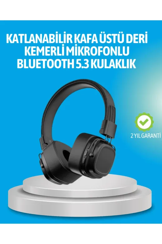 Hafk HFK-MMEYTDUCZZZBT40 Mey İthalat® Deep Bass Destekli Kablosuz Katlanabilir Kulak Üstü Kulaklık