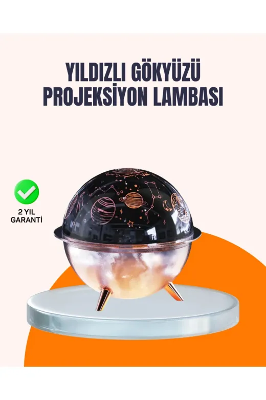 Hafk HFK-MMEYTDUCZZZNEMLENDRCSTAR-4 Mey İthalat® Kozmik Işık Efektli Projeksiyonlu Nemlendirici Gece Işığı