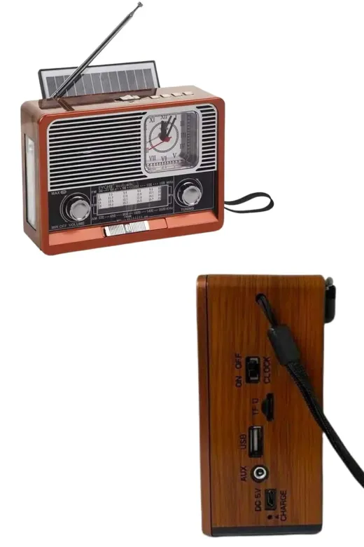 Hafk HFK-MMEYTDUCZZZNOSTALJK1647RADYOOO2 Mey İthalat® Vintage Nostaljik Radyo Aux Usb Sd Kart Girişli Şarjlı Bluetooth Bağlantılı