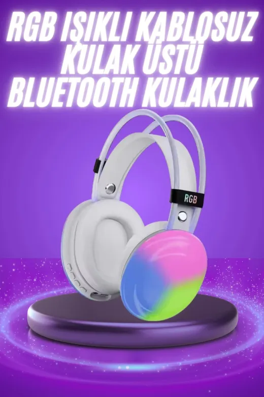 Hafk HFK-MMEYTDUCZZZPG580KULAKLIKKKKKKK5 Mey İthalat® 2025 Model Bluetooth Kulaklık Kulak Üstü Kablosuz Uzun Ömürlü Unısex